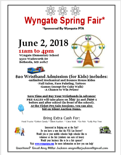 Wyngate Spring Fair-RESCHEDULED 3