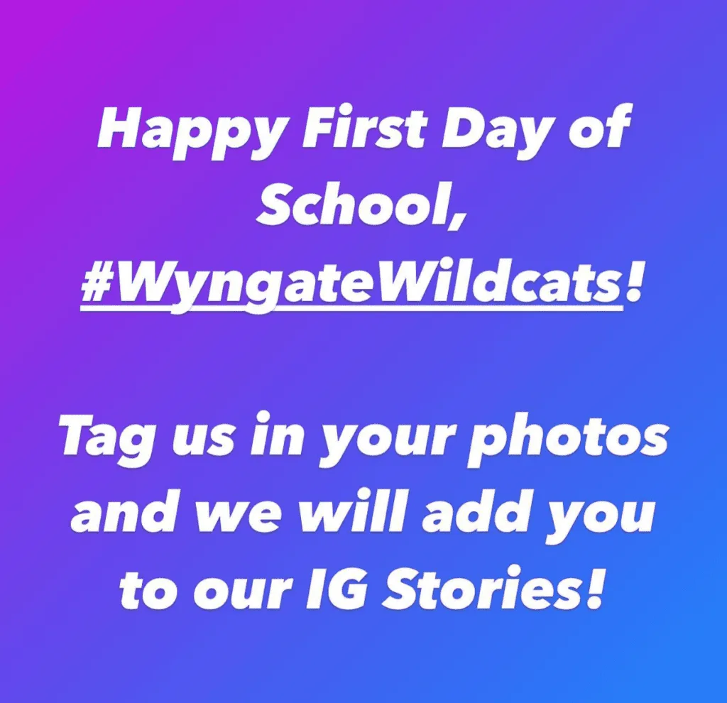 Happy First Day of School